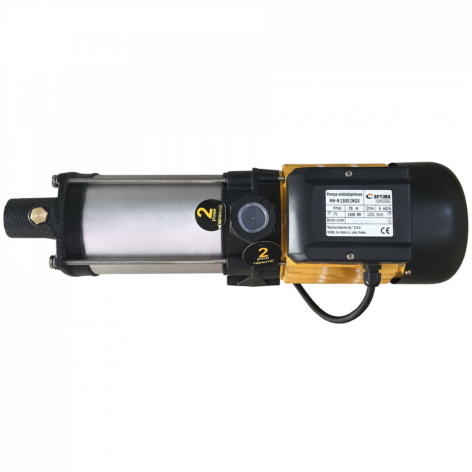 Насос відцентровий багатоступінчастий Optima MH-N 1500INOX 1,5кВт нерж, колеса в інтернет-магазині Yago