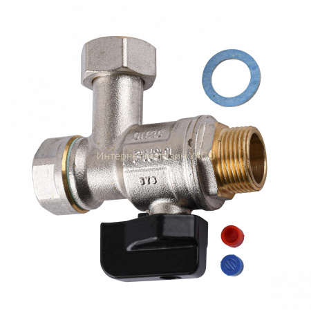 Кран кульовий котловий   3/4″  ARCO 150824 кутовий з накидною гайкою  with FILTER в інтернет-магазині Yago