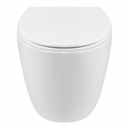 Унітаз підвісний Qtap Leo безобідковий з сидінням Soft-close QT11331002ERW