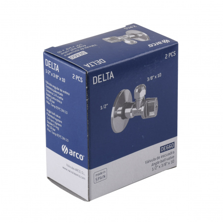 Кран кульовий кутовий ARCO 1/2″х 3/8″ DE660-610 AntiLime в інтернет-магазині Yago