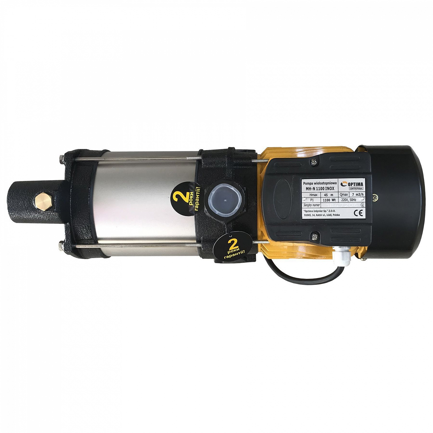 Насос відцентровий багатоступінчастий Optima MH-N 1100INOX 1,1кВт нерж, колеса в інтернет-магазині Yago
