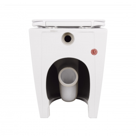 Унітаз підвісний Qtap Robin Ultra Quiet безобідковий з сідінням Soft-close 520x365x365 мм WHITE