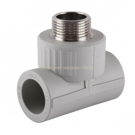 Трійник зовнішня різьба Vsplast PPR 25х3/4'' ** 1016 в інтернет-магазині Yago