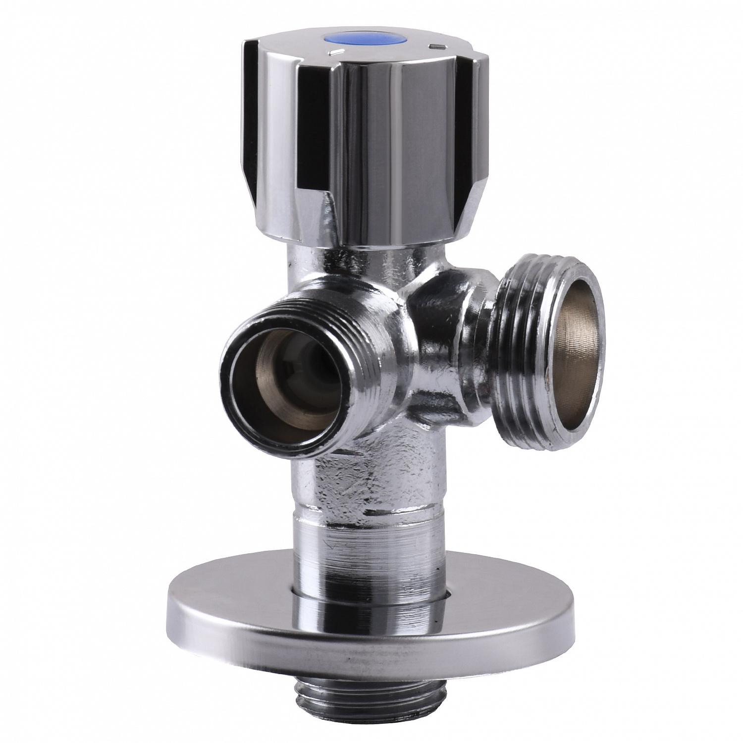 Кран кульовий кутовий подвійний SELBA 1/2″х 1/2″х3/4″ DOUBLE (SL1599) в інтернет-магазині Yago