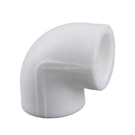 Кутник Kalde PPR 90 ф20 (білий)  13020 в інтернет-магазині Yago