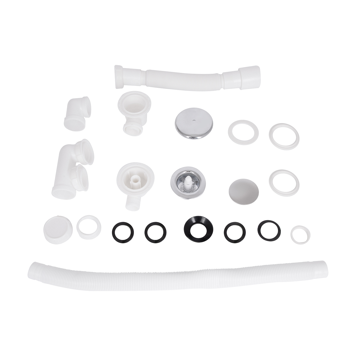 Сифон для ванни Lidz (WHI) 60 03 V002 02 з ревізією (вихід 50 мм)