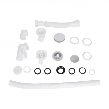 Сифон для ванни Lidz (WHI) 60 03 V002 02 з ревізією (вихід 50 мм)