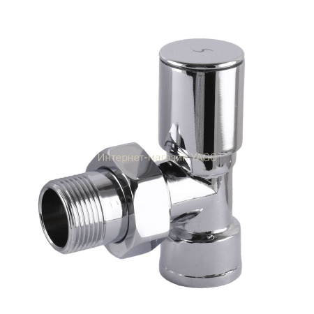 Кран вентильний кутовий з американкою SOLOMON 1/2″ CHROM 1845 в інтернет-магазині Yago