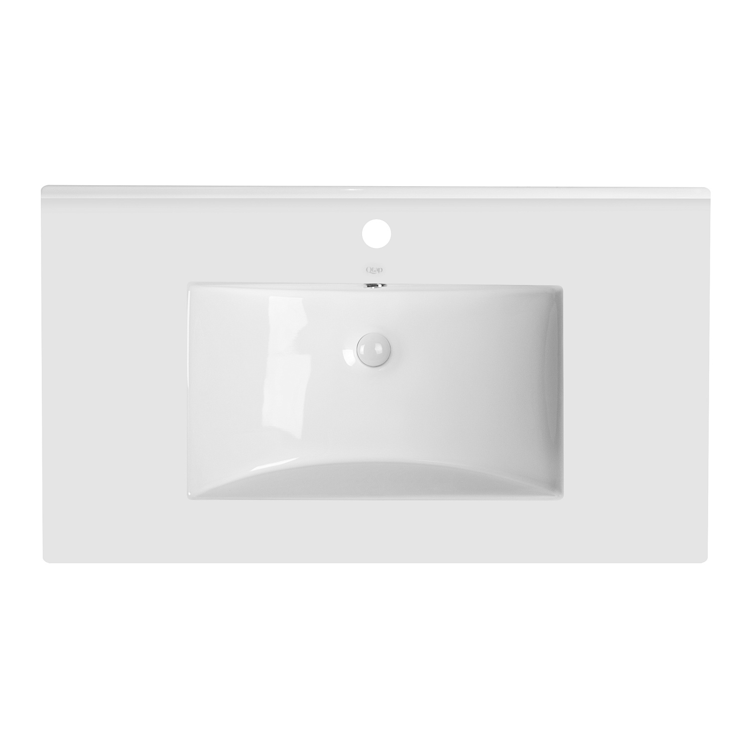 Комплект Qtap Tern 700х580х437 Matt black тумба підвісна + раковина урізна QT1772TPL7023070CMB