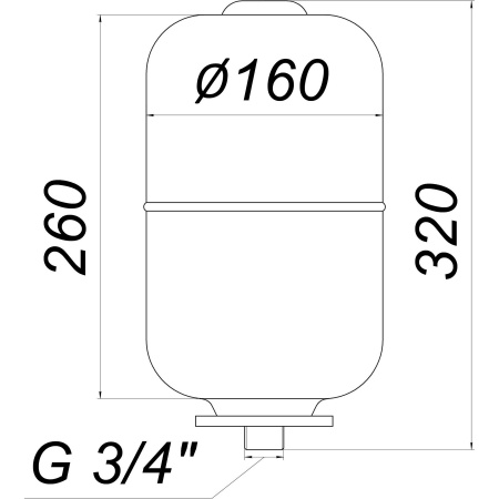 Гідроакумулятор зі змінною мембраною  5л ZILMET HY-PRO 10bar, білий (11H0000500 ) в інтернет-магазині Yago