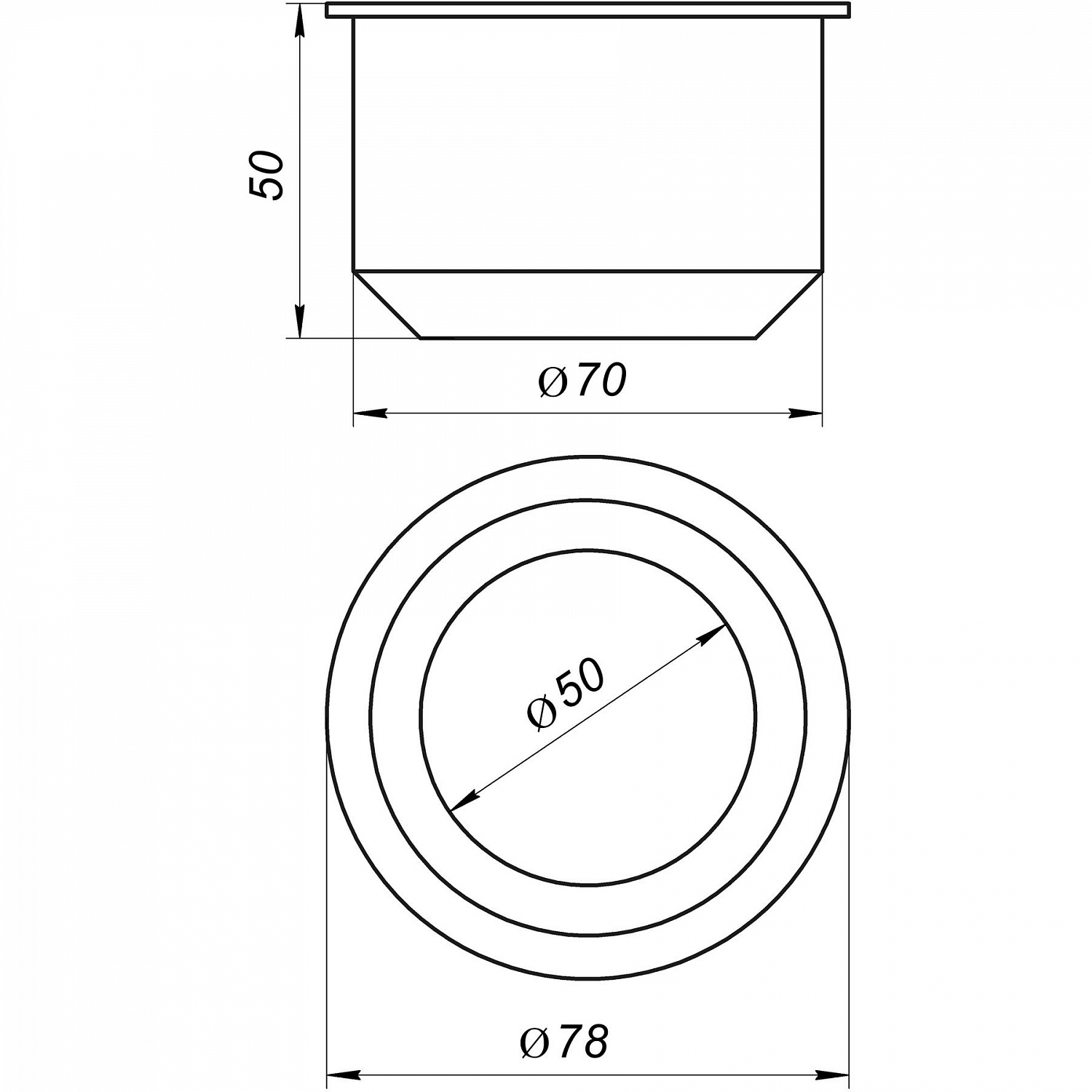 Редукція гумова VSplast 70/50 (чорна) в інтернет-магазині Yago