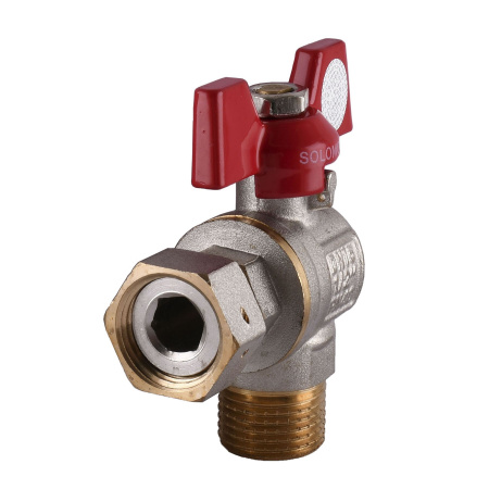 Кран кульовий кутовий з накидною гайкою SOLOMON 1/2″ ЗВ PN40 160402 в інтернет-магазині Yago