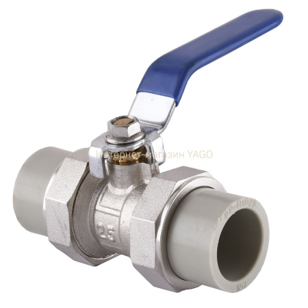 Кран кульовий(латунний корпус) Vsplast PPR ф25  1020 в інтернет-магазині Yago