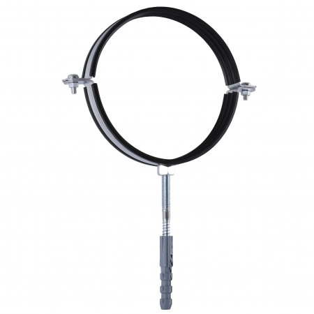 Хомут трубний SOLOMON  (комплект)  6″, 158-168мм  з гвинтом 10х120 та дюбелем в інтернет-магазині Yago