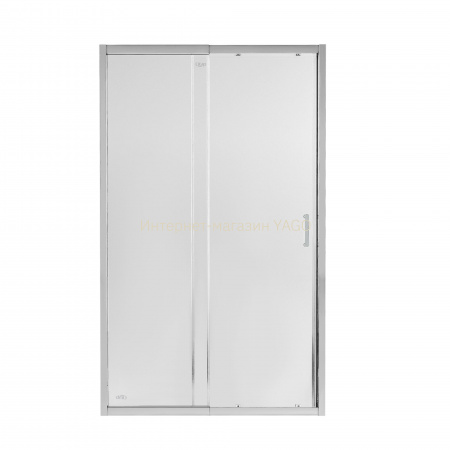 Душові двері в нішу Qtap Taurus CRM2013-14.C6 130-140x200 см, скло Clear 6 мм, покриття CalcLess