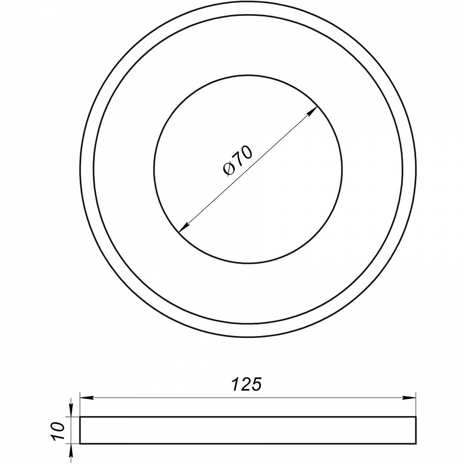 Редукція гумова VSplast 110 (плюшка, чорна) в інтернет-магазині Yago