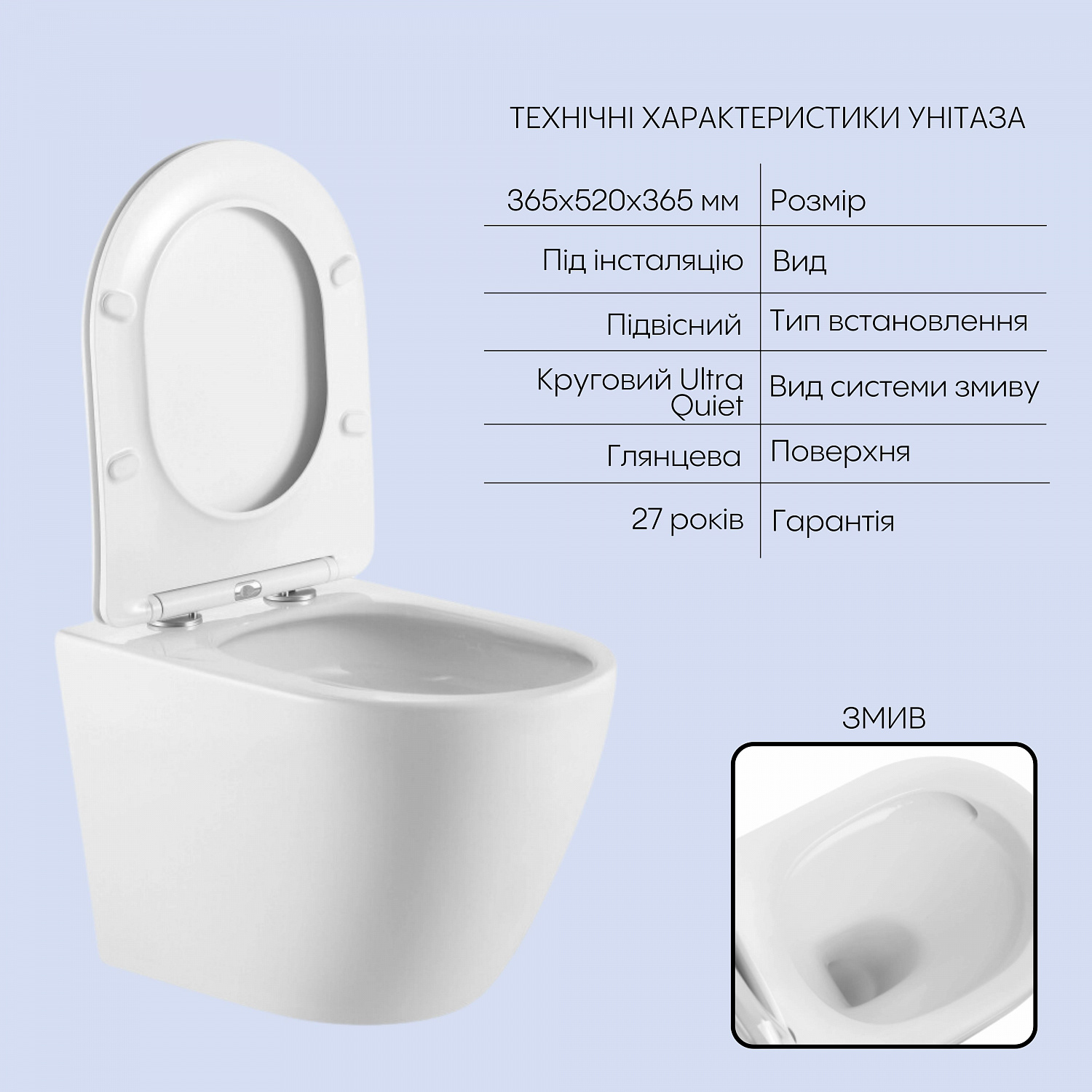 Готове рішення Qtap для ванної кімнати: підвісний унітаз Robin + комплект інсталяції Nest 4 в 1 (квадратна клавіша Satin)