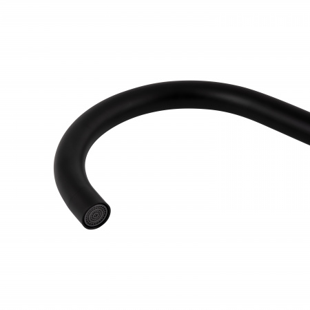 Змішувач для кухні Brinex Pure 015F U-образний  Black Matt BRIPUR015FBLM