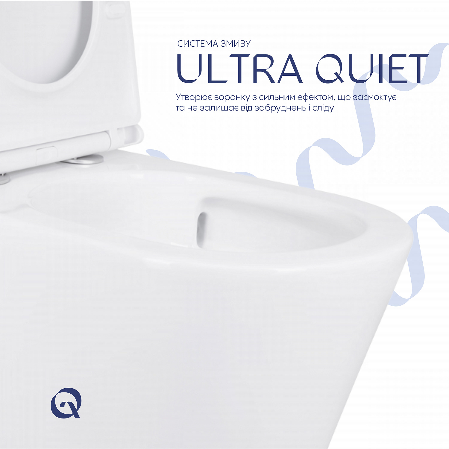 Унітаз-компакт Qtap Scorpio безободковий Ultra Quiet з сидінням Soft-close QT14222125AUQW