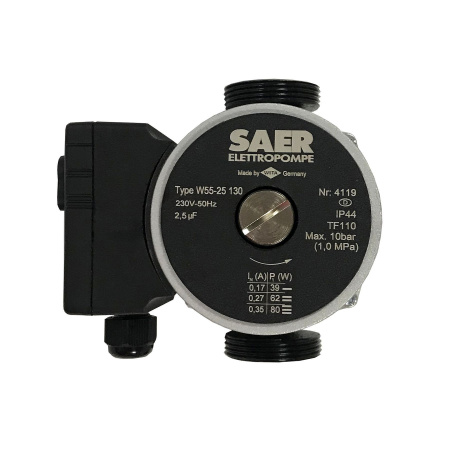 Насос циркуляційнний SAER W55-25 130мм + гайки в інтернет-магазині Yago