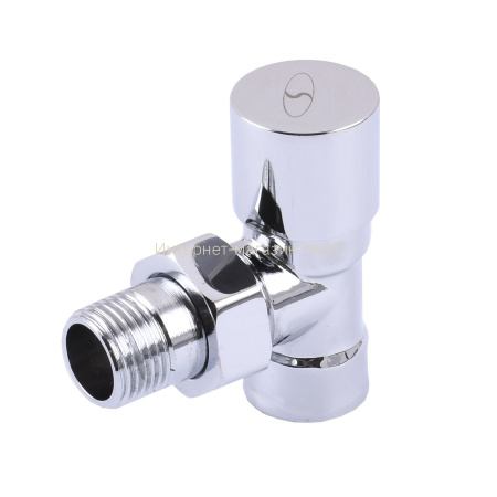 Кран вентильный с американкой1/2″ угловой п/ключ  CHROM Art. 1844 Solomon в інтернет-магазині Yago