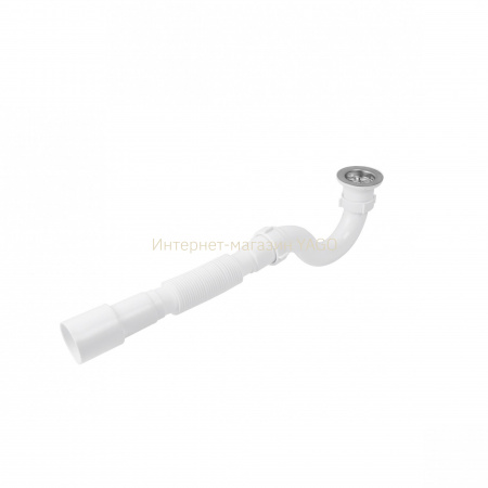 Сифон для душового піддона Lidz (WHI) 60 04 P002 00 прямоточний (вихід 40/50 мм)