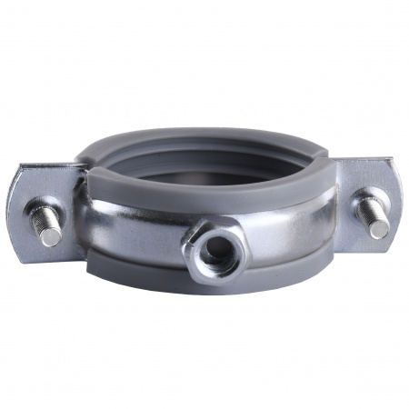 Хомут в зборi CR  1  1/4″ (42-47мм) з гвинтом-шурупом 8*80 та дюбелем в уп., сірий в інтернет-магазині Yago