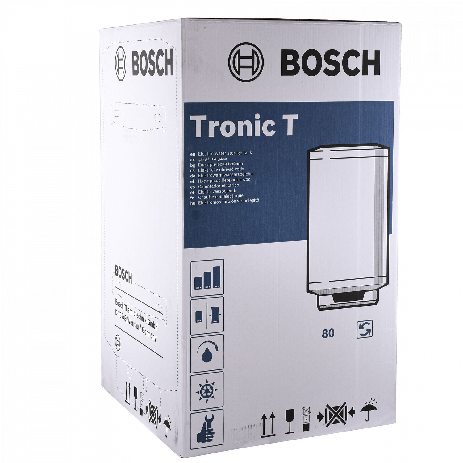 Водонагрівач Bosch Tronic 8000 T ES 080-5 2000W сухий ТЕН, електронне керування в інтернет-магазині Yago