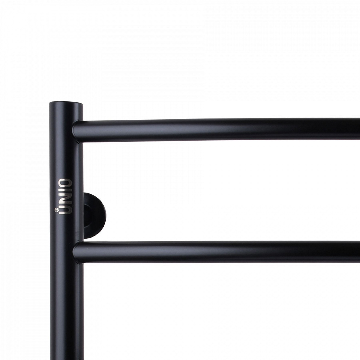 Рушникосушарка UNIO LD W 500-500-5 BLK Драбинка Дуга вода чорна в інтернет-магазині Yago