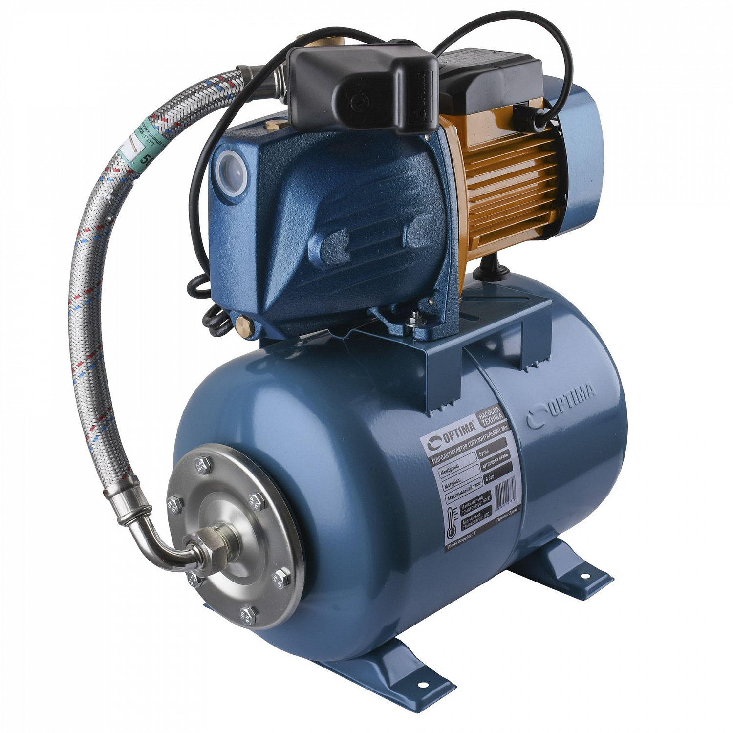 Насосна станція  Optima JET100 PRIME-24 бак OPTIMA 1,1кВт на гребінці в інтернет-магазині Yago