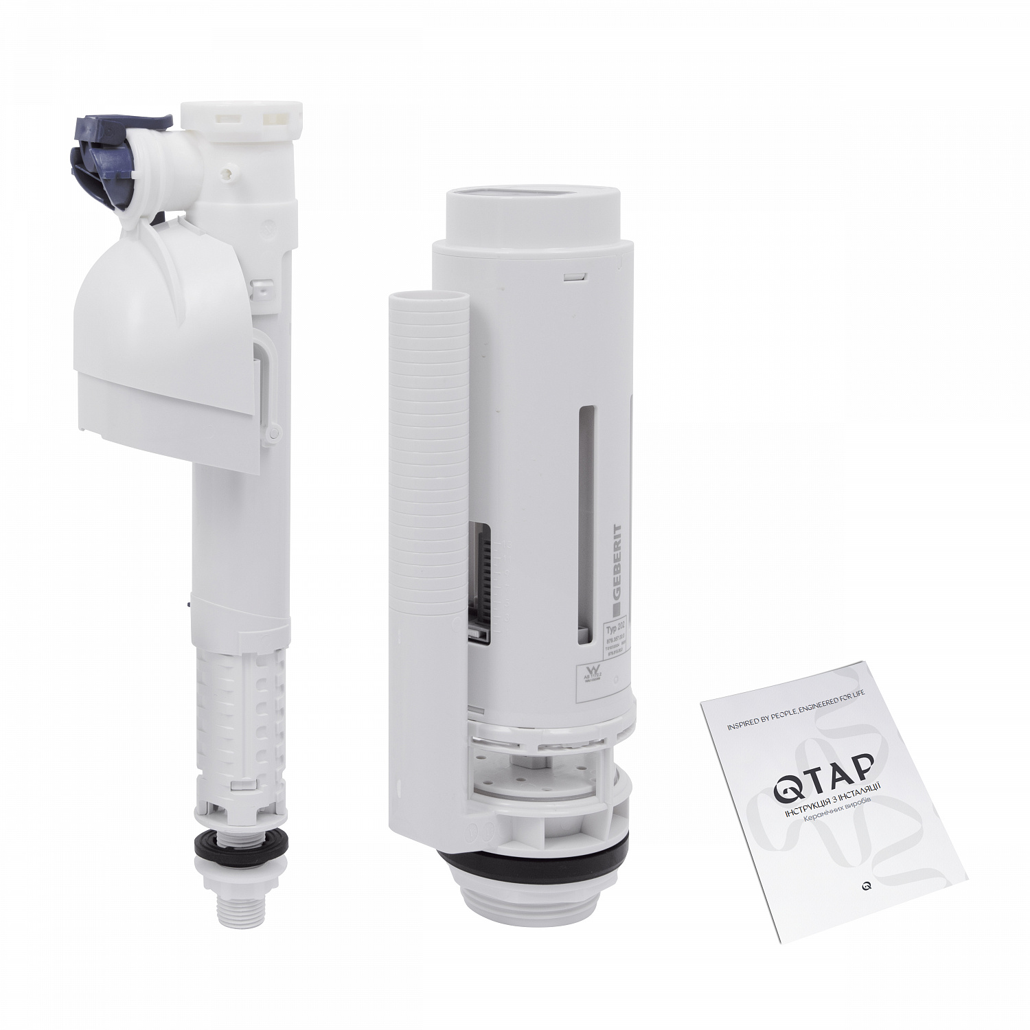 Унітаз-компакт Qtap Crow безобідковий з сідінням Soft-close QT05222170W