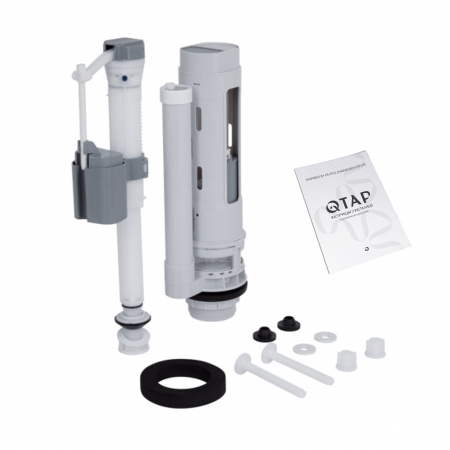 Унітаз-компакт Qtap Presto Quadro безободковий з сидінням Soft-close QT24221215AW