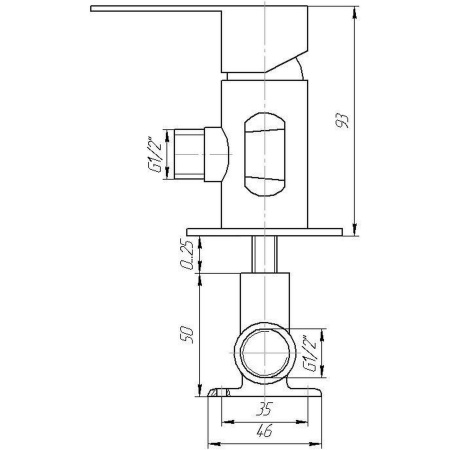 Змішувач гігієнічний TOPAZ BARTS TB 077106-H36