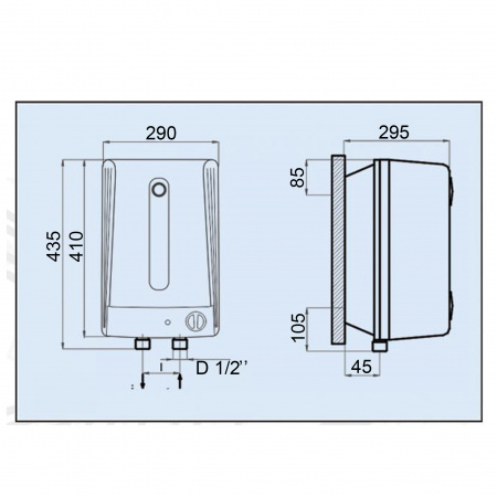 Водонагрівач LEOV LUB Small 10 l підвод води знизу (10L UB) в інтернет-магазині Yago