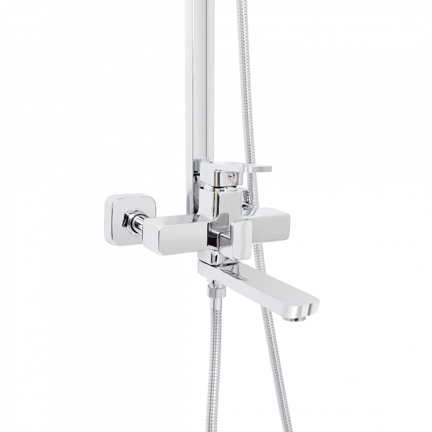 Душова система універсальна Lidz Wawel 1030 на три споживача (з виливом) (k35) LDWAW1030CRM45391 Chrome