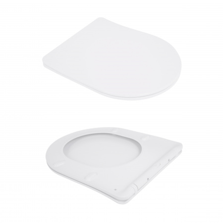 Унітаз підвісний Qtap Jay безобідковий з сідінням Soft-close QT07335175W