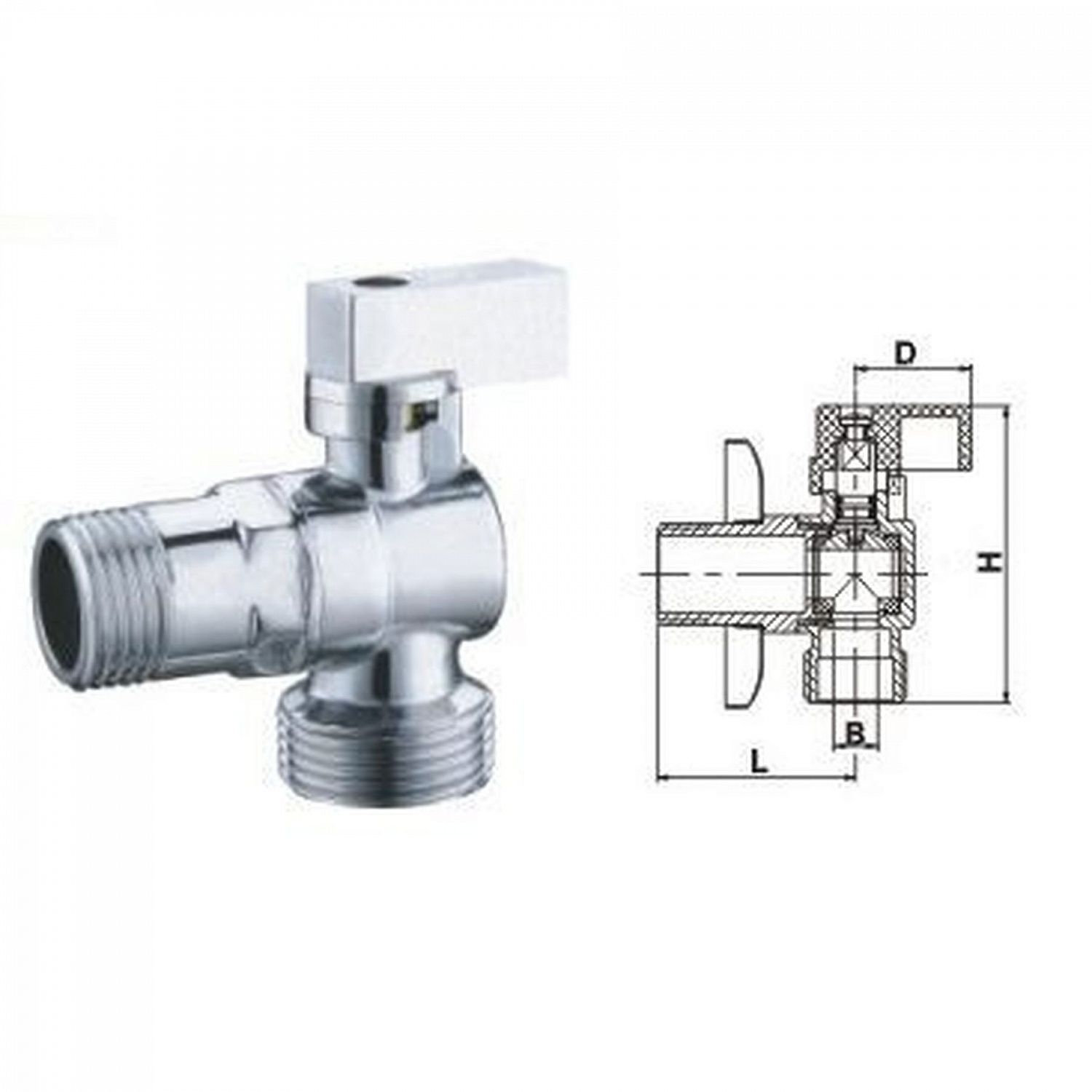 Кран кульовий кутовий SOLOMON 1/2″х1/2″ A7172 в інтернет-магазині Yago