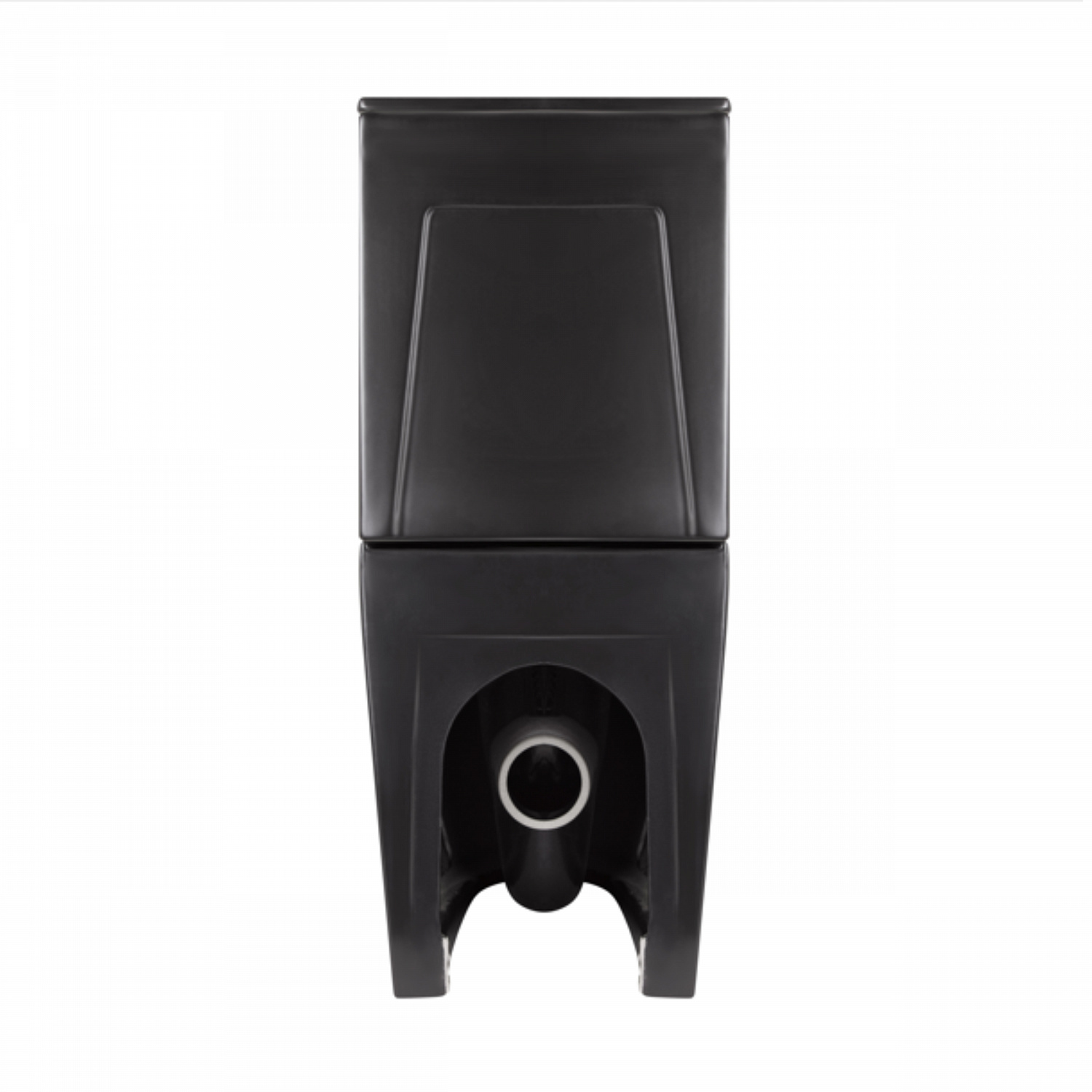 Унітаз підлоговий Qtap Robin Ultra Quiet безобідковий з сидінням Soft-close MATT BLACK QT13226083AMB