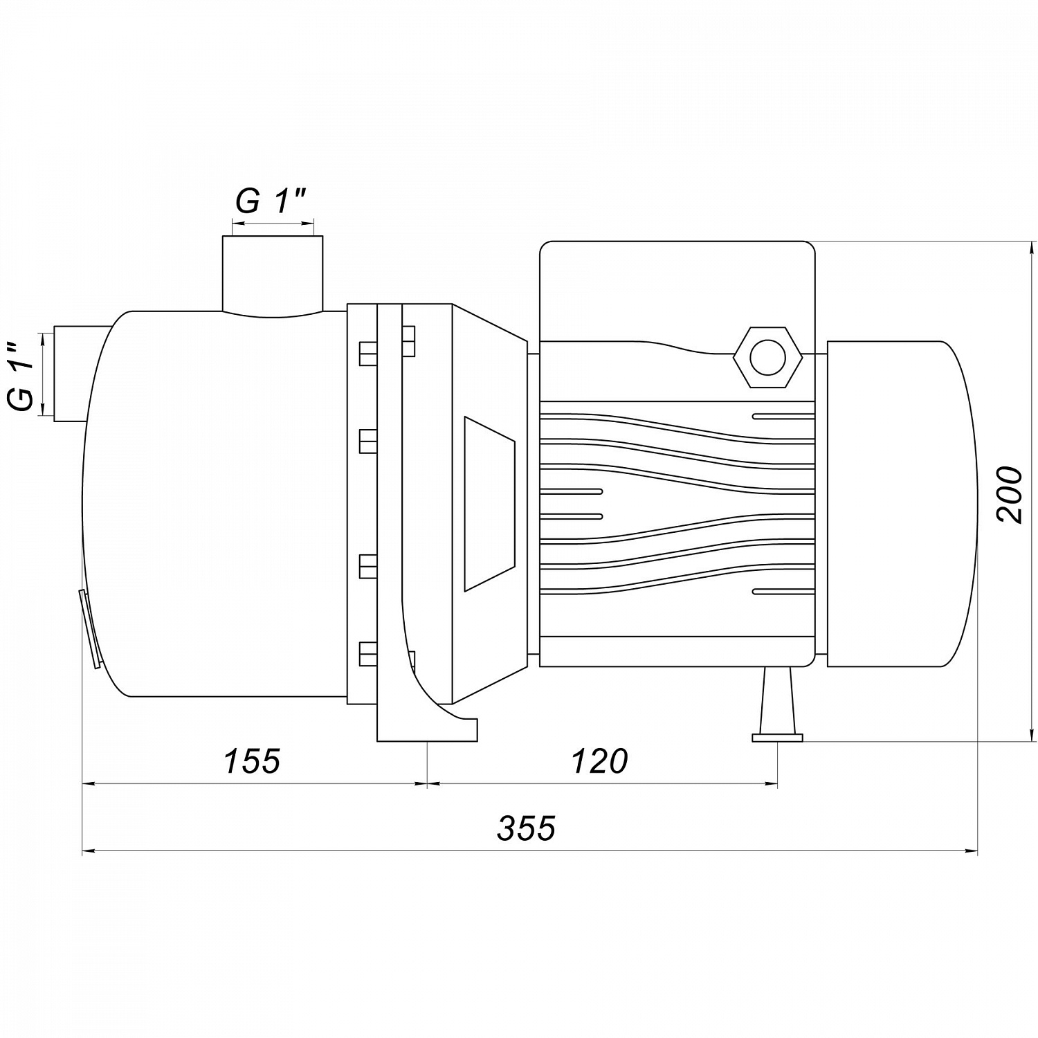 Насос відцентровий Optima JET 80S-PL 0,8кВт нержавійка в інтернет-магазині Yago