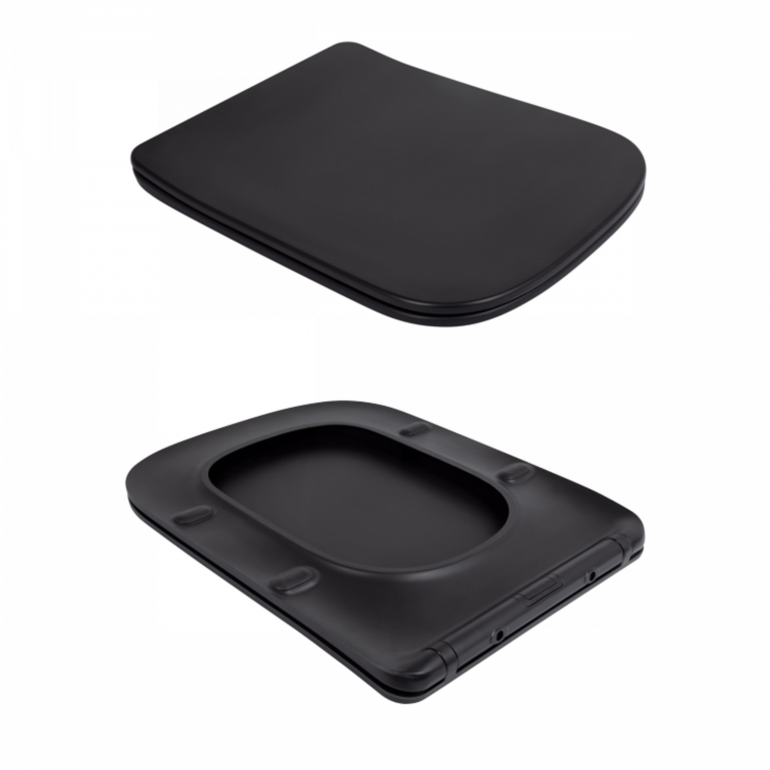 Унітаз підвісний Qtap Tern New Ultra Quiet безобідковий з сидінням Soft-close MATT BLACK QT17332303ASMB