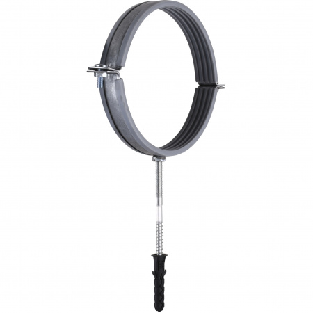 Хомут в зборi CR 6″ (158-168мм) з гвинтом-шурупом 8*120 та дюбелем в уп., сірий в інтернет-магазині Yago