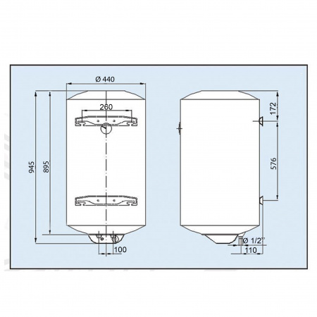Водонагрівач LEOV LV Dry 100 l сухий тен (100L D) в інтернет-магазині Yago