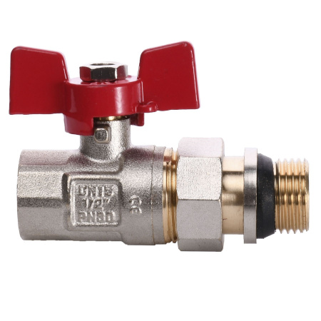 Кран кульовий прямий з американкою WATERVALVE Q003  NV-V123 1/2″ ЗB в інтернет-магазині Yago