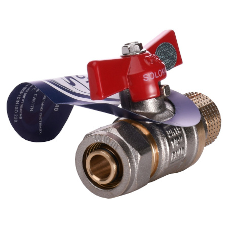 Кран кульовий SOLOMON 16х1/2″ B1183 зовнішня різьба в інтернет-магазині Yago