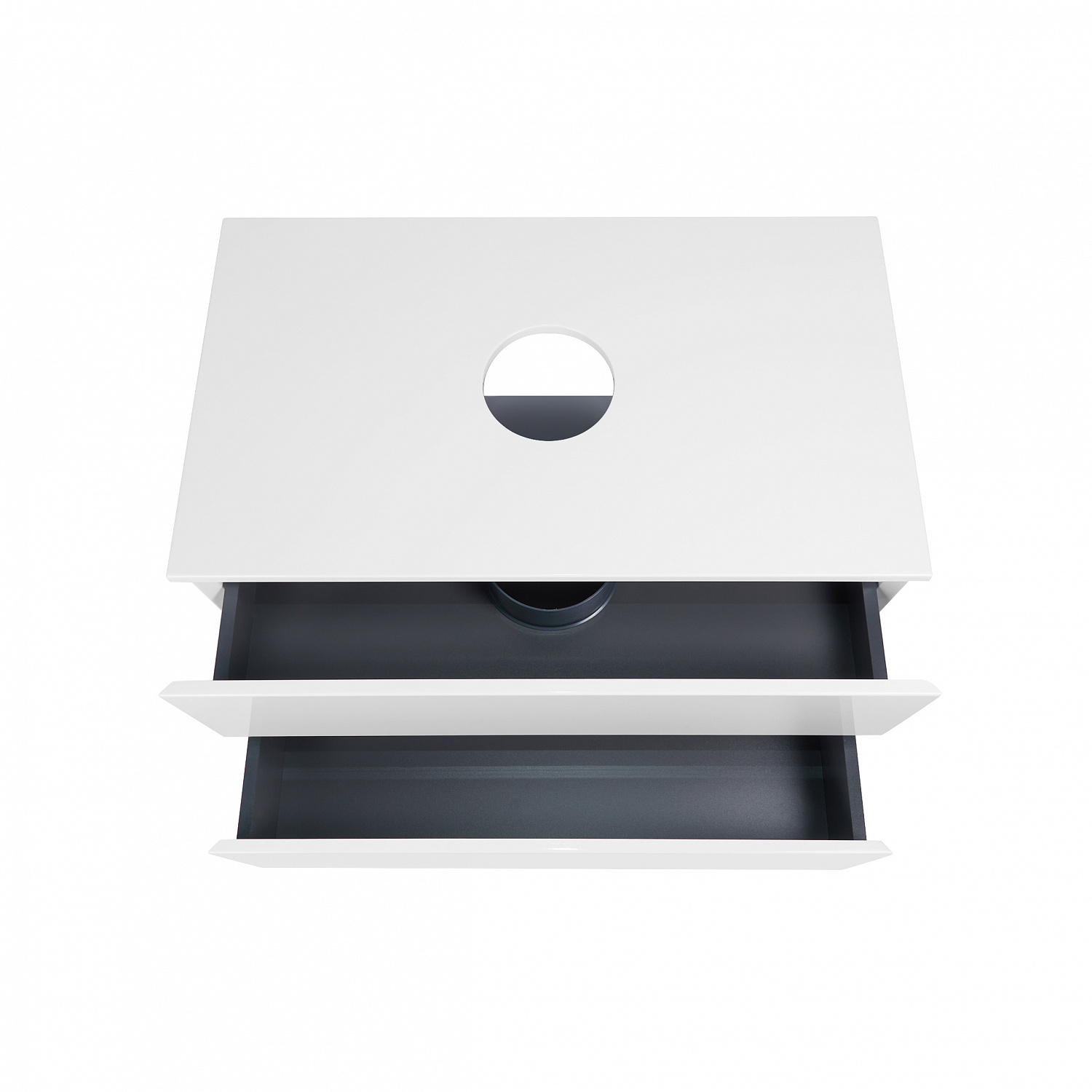 Тумба підвісна Qtap Tern 800х476х469 White зі стільницею QT1779TPL801W