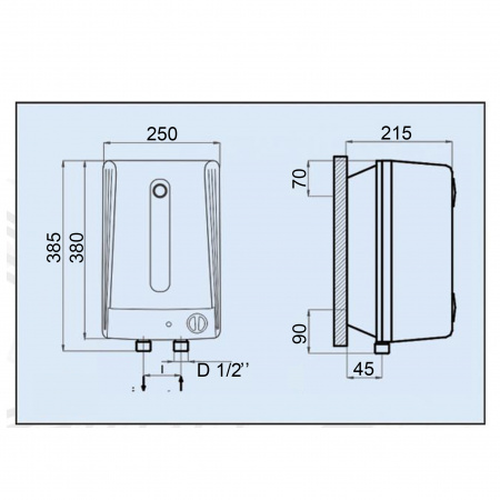 Водонагрівач LEOV LUB Small  5 l підвод води знизу (5L UB) в інтернет-магазині Yago