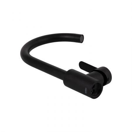 Змішувач для кухні Brinex Pure 015F U-образний  Black Matt BRIPUR015FBLM