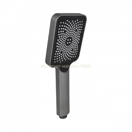 Qtap Rucni Лійка для ручного душу 145x90 мм прямокутна QTRUCA145S1GRP Graphite