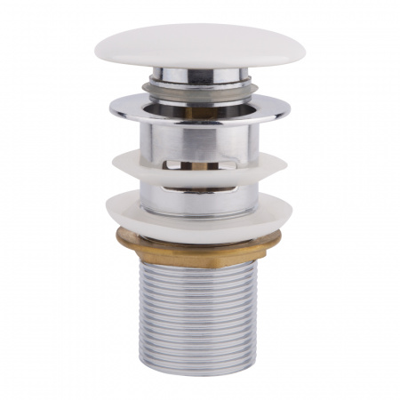 Донний клапан для раковини Qtap F0081 70х70х120 White з переливом