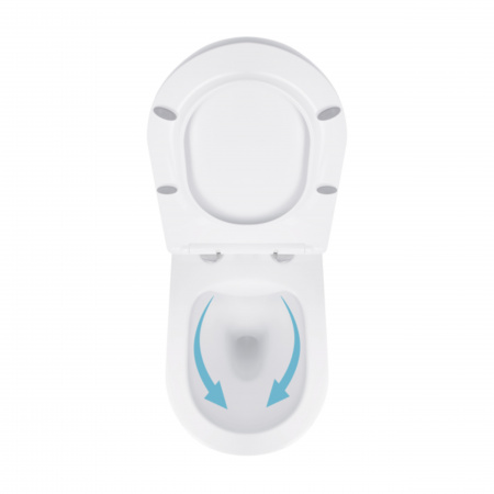 Унітаз підвісний Qtap Jay безобідковий з сідінням Soft-close QT07335176W